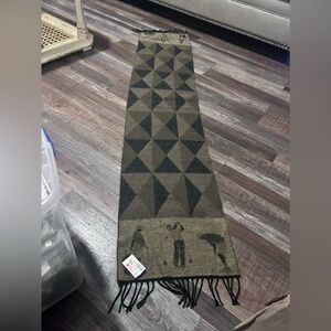 Vintage 💋Modena Golf Themed Scarf NWT made In Italy preppy 13”x68” New old stock